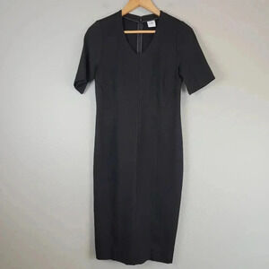 Cabi Dress V Neck Sheath Ponte Knit Professional Classic Career Office F…